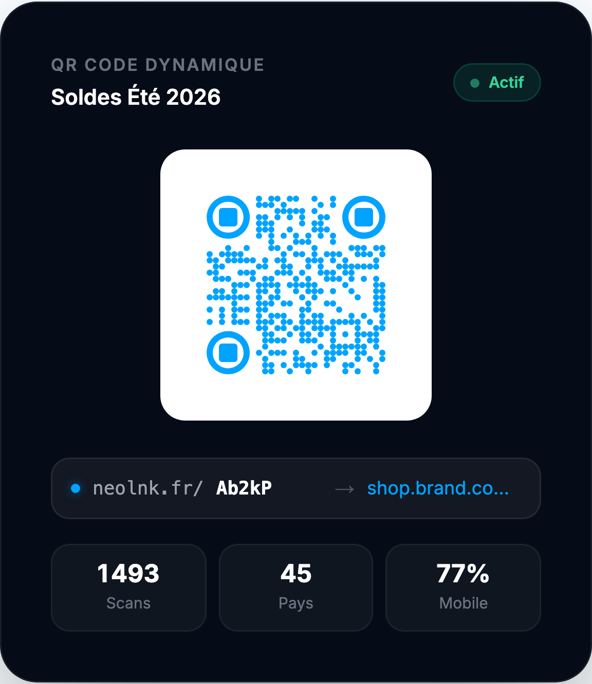 Des QR codes qui évoluent avec vos campagnes